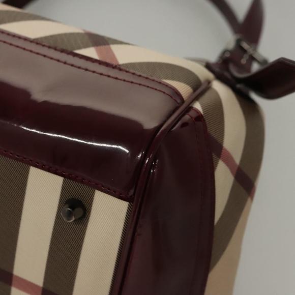 BURBERRY Nova Check Tote Bag PVC Beige Auth BD1409 - Picture 14 of 16